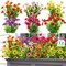 Artificial Summer Bouquets Faux Plants Flowers for Outdoors UV Resistant Fake Plants Flowers